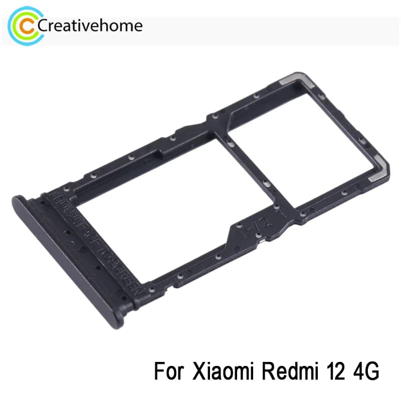 Per Xiaomi Redmi 12 4G Phone SIM Card Tray + SIM Card Tray / Micro SD Card Tray Adapter pezzo di ricambio
