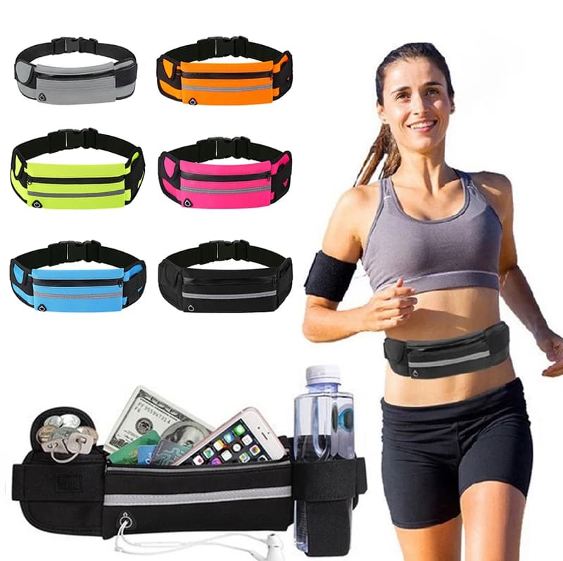 Women's Outdoor Sports Waist Bag, Running Anti-Theft Belt, Fitness Essential, Close-Fitting Multi-Functional Waist Bag