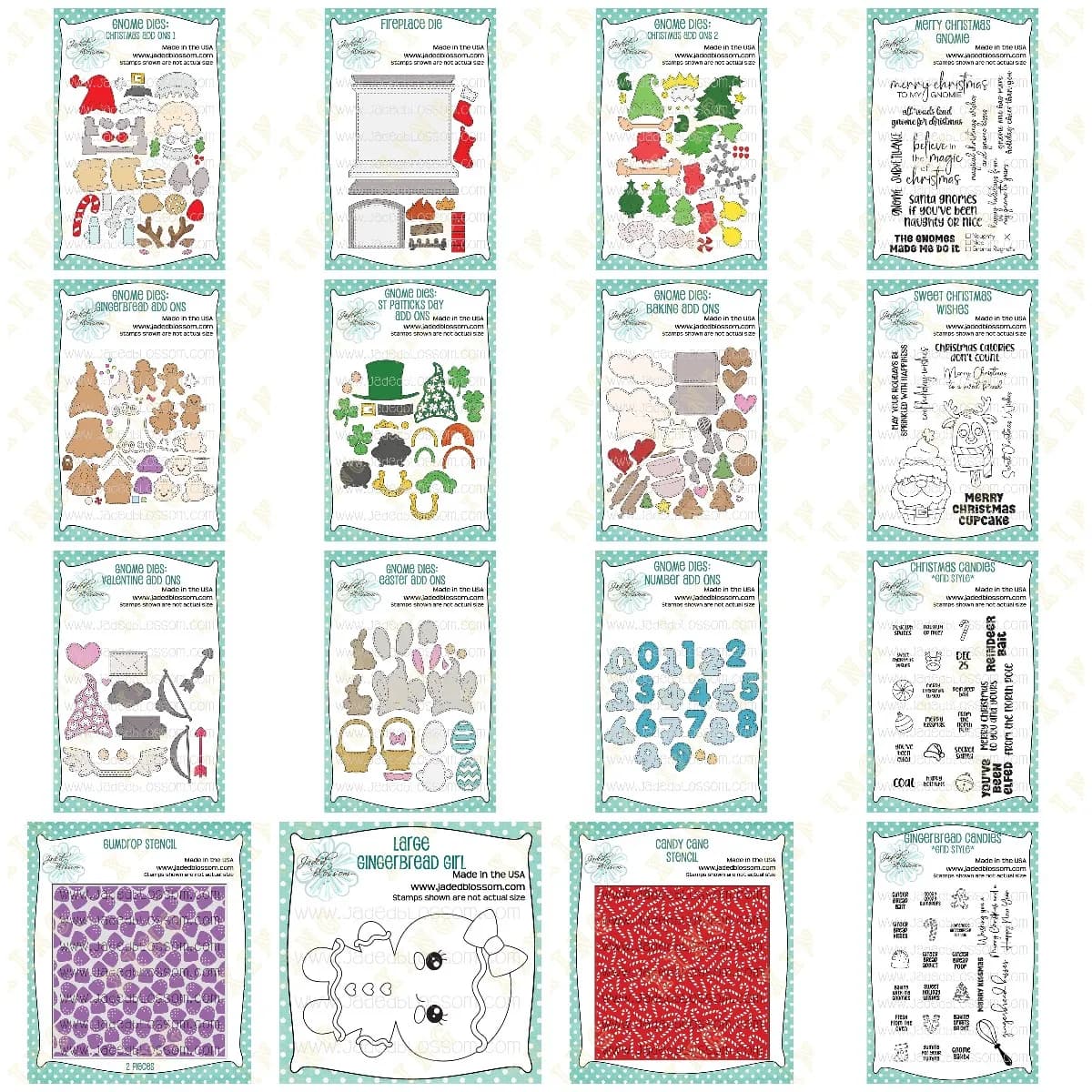 New Gnomo Christmas Add Ons Fustelle Stencil Scrapbook Diary Decoration Stencil embossing pattern Happy birthday to you