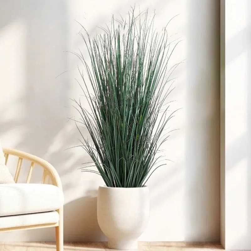 59in artificial plants onion green grass Faux Fake shrubs fake grass high artificial grass plant for house outdoor store Decor