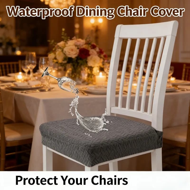 1 removable cover for kitchen chair, waterproof, washable, dustproof, pillow protection