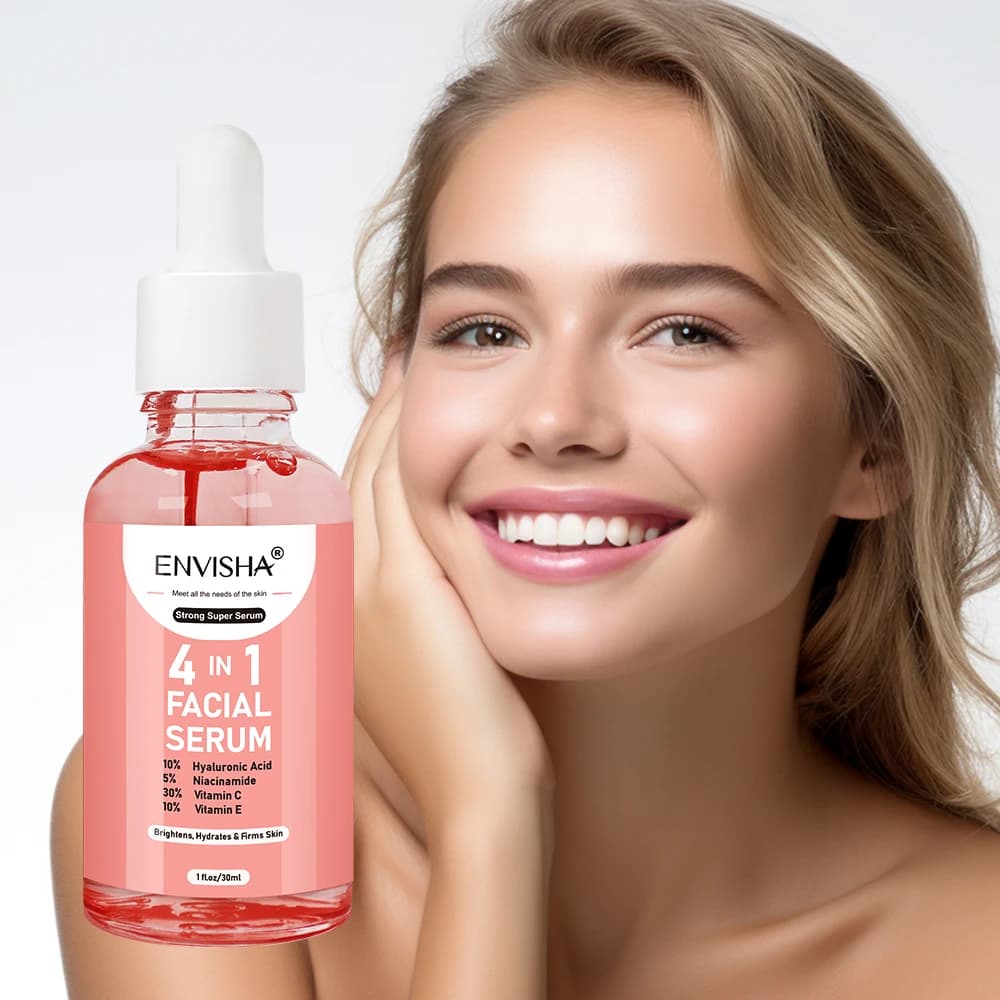 ENVISHA Siero viso Cura della pelle Collagene Nicotinamide Acido ialuronico Vitamina Idratante Sbiancamento Ridurre i pori Rimuovere l'acne