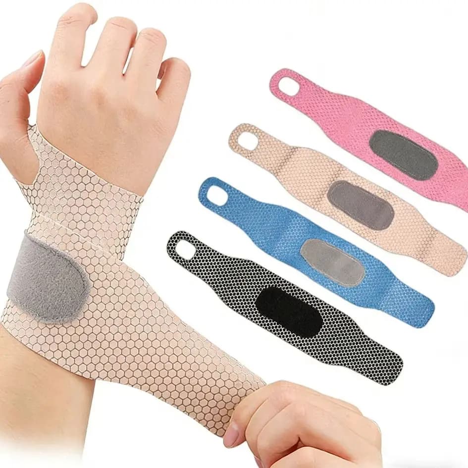 Breathable Wrist Support Skin-Friendly Elastic Compression Sport Wristband Brace for Fitness Badminton Tennis Wrist Protector