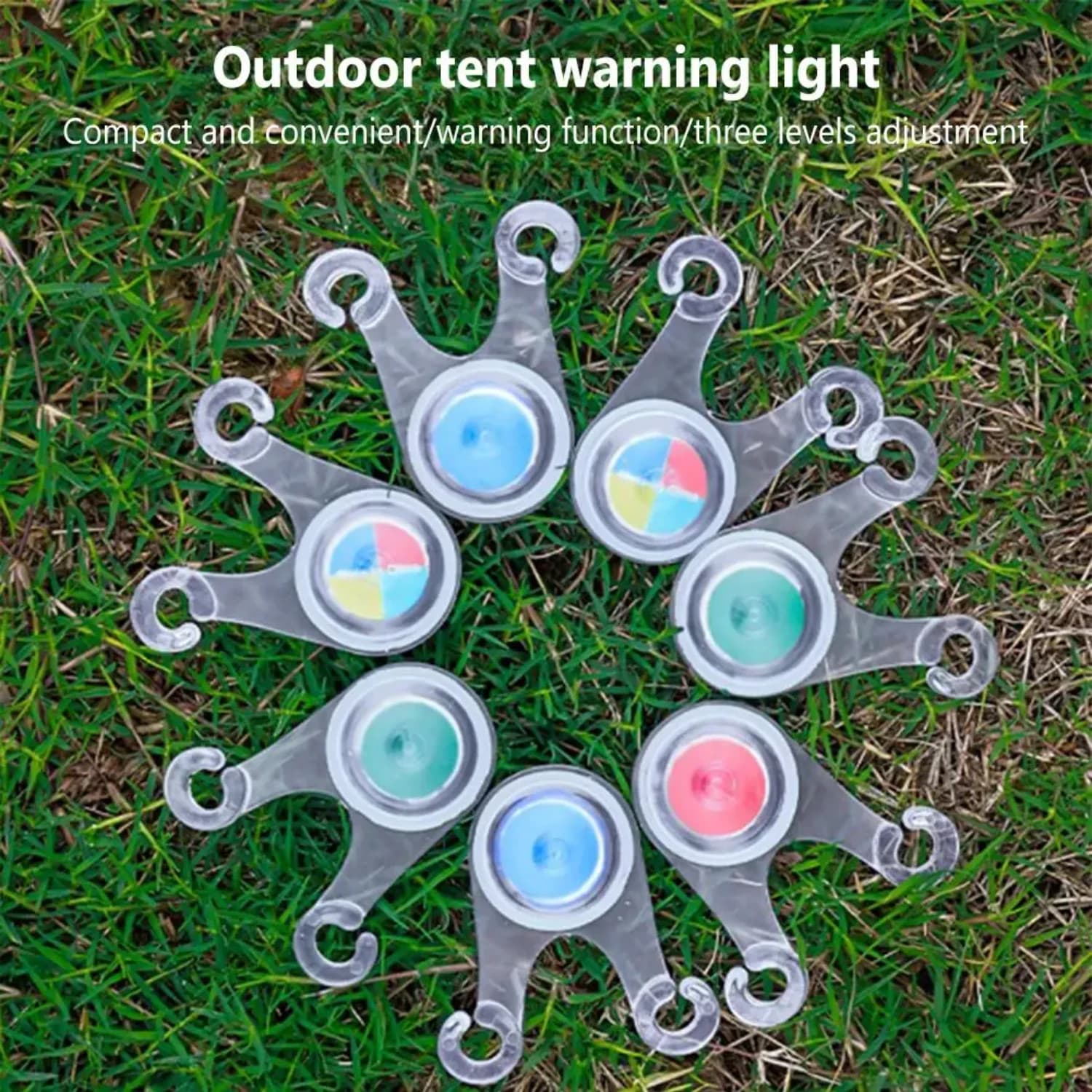 10 pieces waterproof LED curtain rope protection, hanging lights, LED camping rope, outdoor camping fishing suspension light