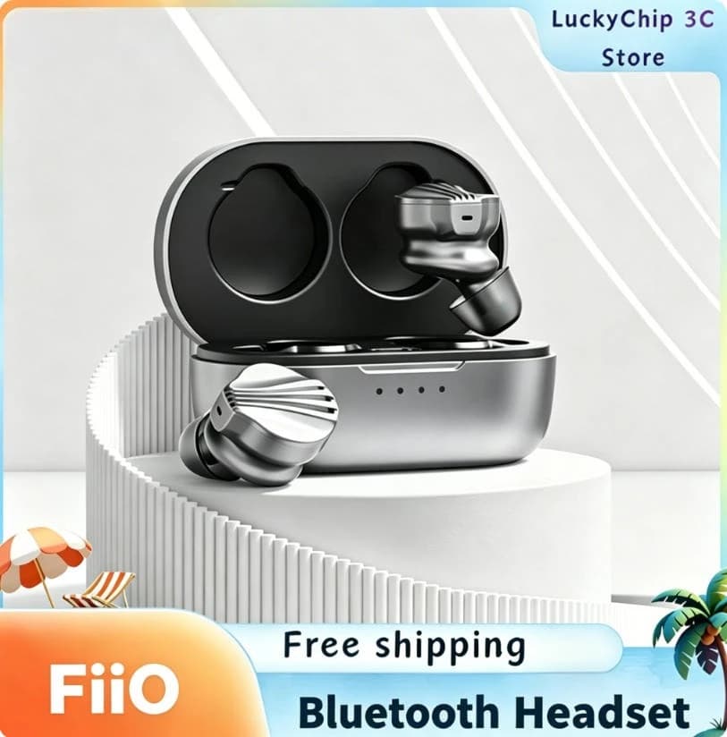 FiiO FW3 Auricolari HiFi True Wireless Bluetooth 5.2 con chip DAC AK4332, LDAC, AptX Adaptive, LHDC, auricolari dinamici