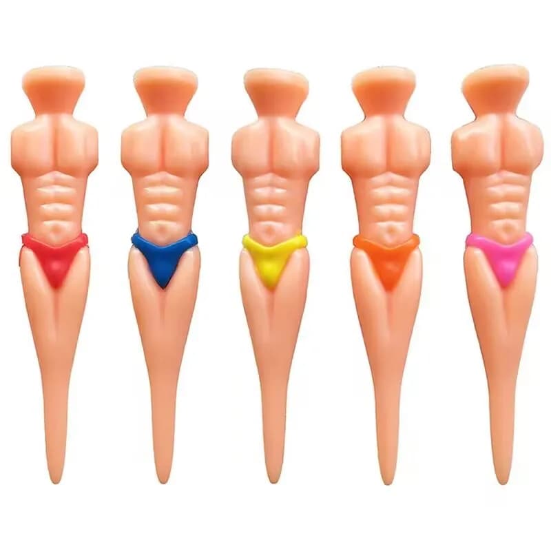 PGM 10 pz Colore Casuale Golf Tees Muscolo Maschio Bikini Modello Fitness Creativo Tee GKS002