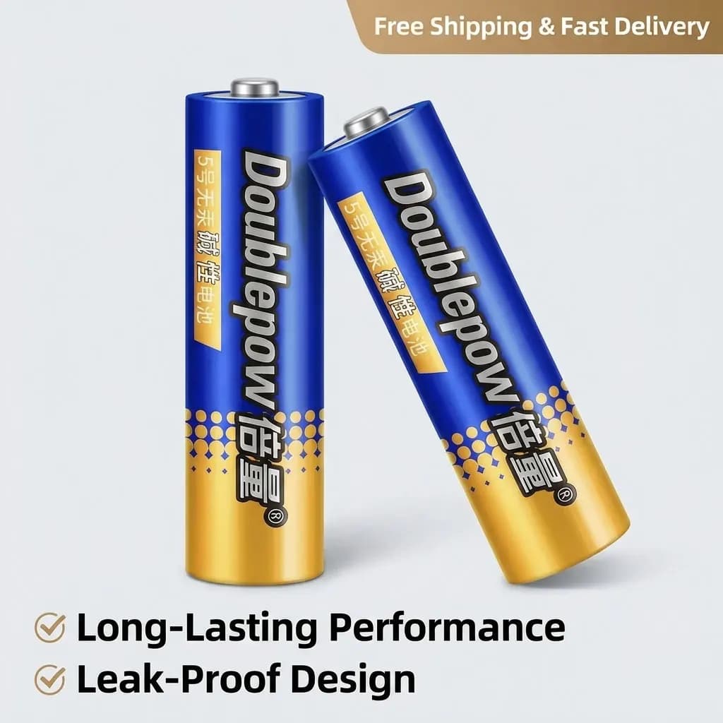 Batterie Alcaline Monouso 1.5V AA LR6 AAA LR03 per Uso Domestico, Giocattoli, Mouse, Calcolatrice, Sveglia, Serratura, Telecomando