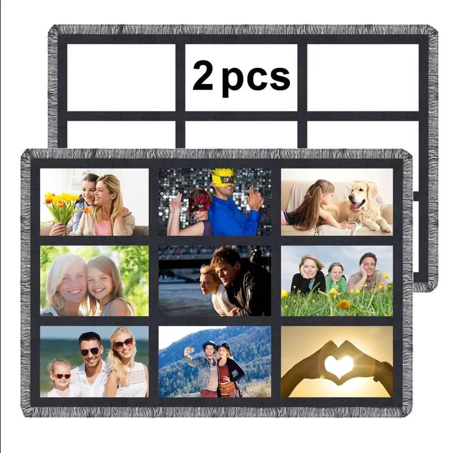 Pezzi di coperta per sublimazione grezza 40X60 Coperte da tiro per pressa di calore, coperta stampata per bambini, sublimazione personalizzata personalizzata fai da te Ph