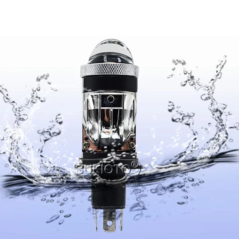 2025 SUKIOTO GENUINE H4 LED Lente Faro 120W 40000LM Auto Lampada Mini H4 LED Automotive Auto Moto LED Lente del proiettore 12V