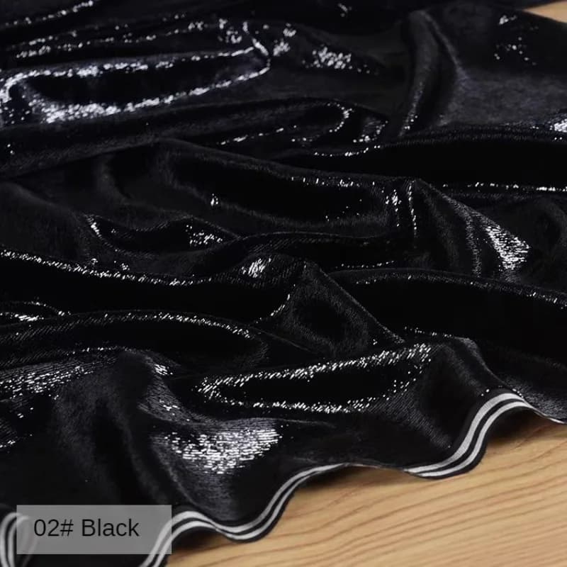Velluto lucido filo luminoso tessuto velluto invertito al metro per Cheongsam abito completo cucito fai da te panno di design morbido bianco rosso