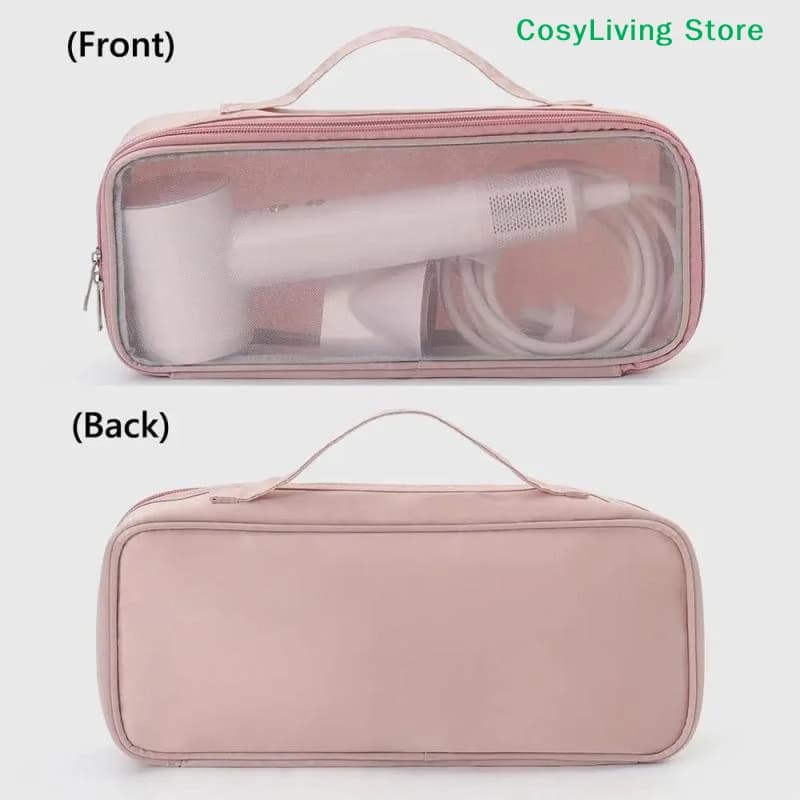 Case for Hairdryer, Laptop Travel Bag for Iron Curtain Hair and Plate, with Transparent Window