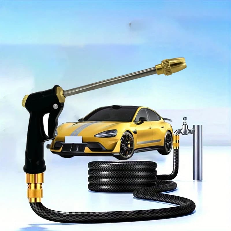 Nuovo tipo Ugello per pistola ad acqua per lavaggio auto ad alta pressione Asta lunga Spray Tubo da giardino Pistola ad acqua Ugello per irrigazione Strumento per la pulizia