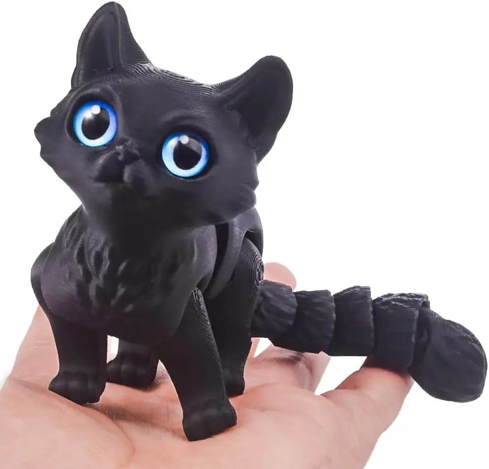 Giocattoli Antistress a Forma di Gatto Stampati in 3D, Decorazioni da Scrivania, Regalo per Bambini