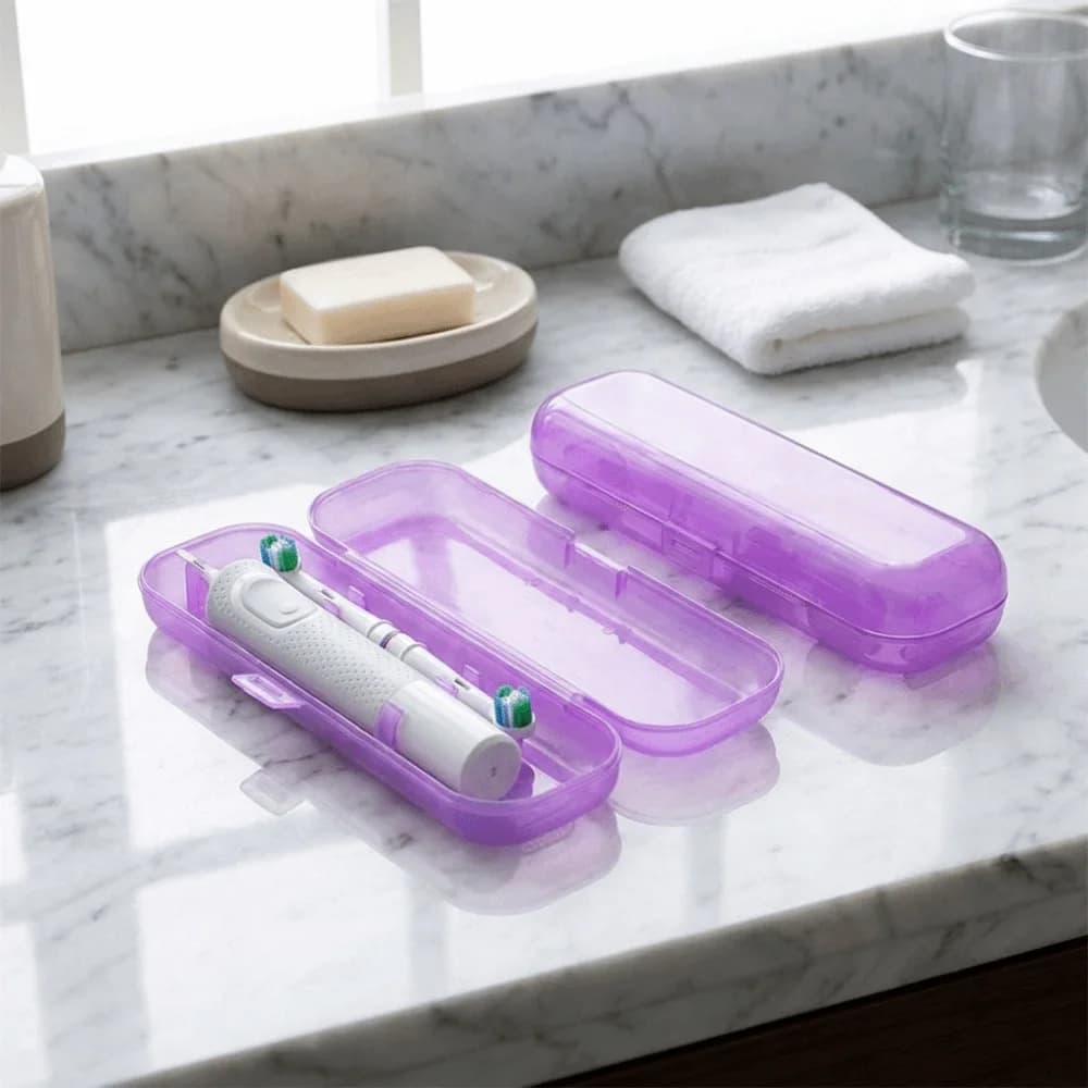 Plastic Electric Toothbrush Case Dust-proof Lightweight Toothbrush Storage Box Moisture-proof Toothbrush Protective Cover