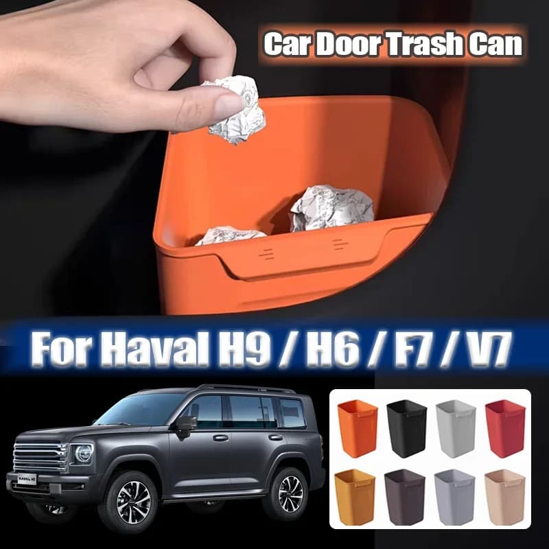 Car Storage Box For Haval V7 Accessories B26 Raptor Silicone Door Trash Waterproof Can Umbrella Storage Organizer Auto Interior