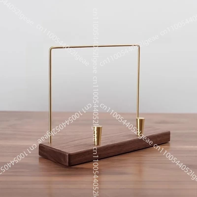 Shelf for vinyl discs, solid brass wood, display bracket, vinyl cabinet, CD rack, storage and vertical finishing, table top