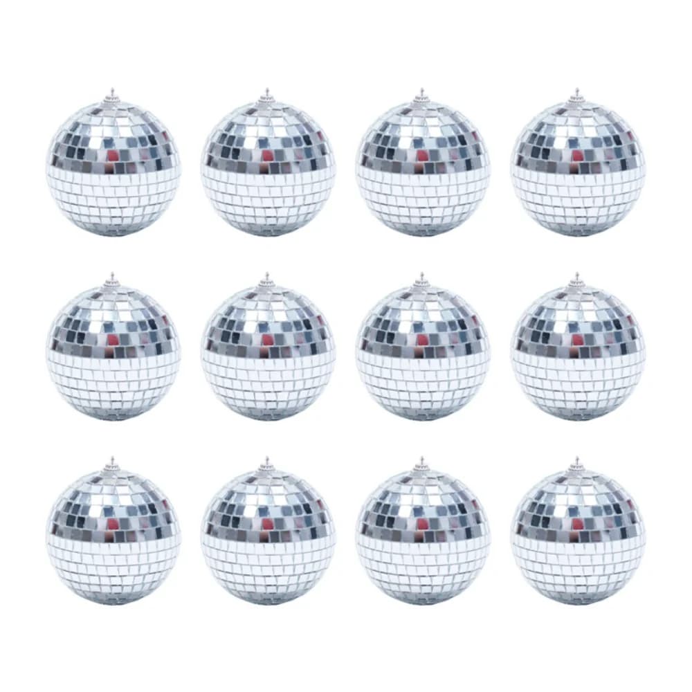 Ornamenti con palline da discoteca a specchio, palline natalizie da appendere, feste di Natale, matrimoni, decorazioni per l'albero di casa, 2 cm, 3 cm, 4 cm, 12 pezzi