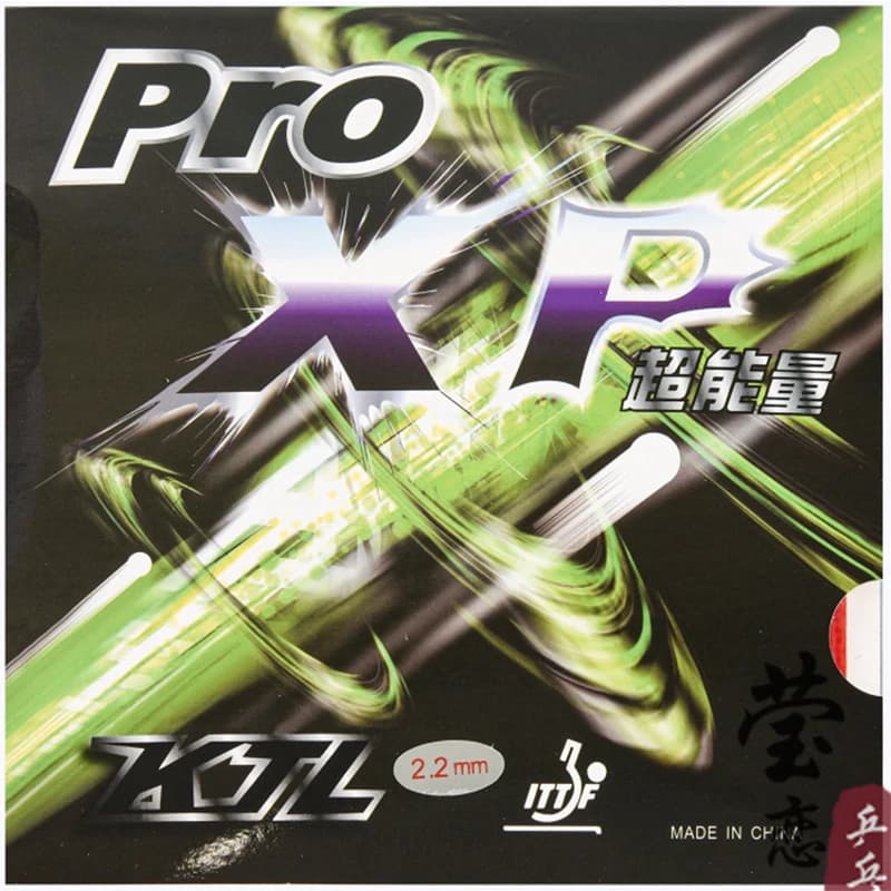 KTL PRO XT tornado and XP super energy pimples of ping pong rubber in ping pong rack fast attack with sticky loop ping pong