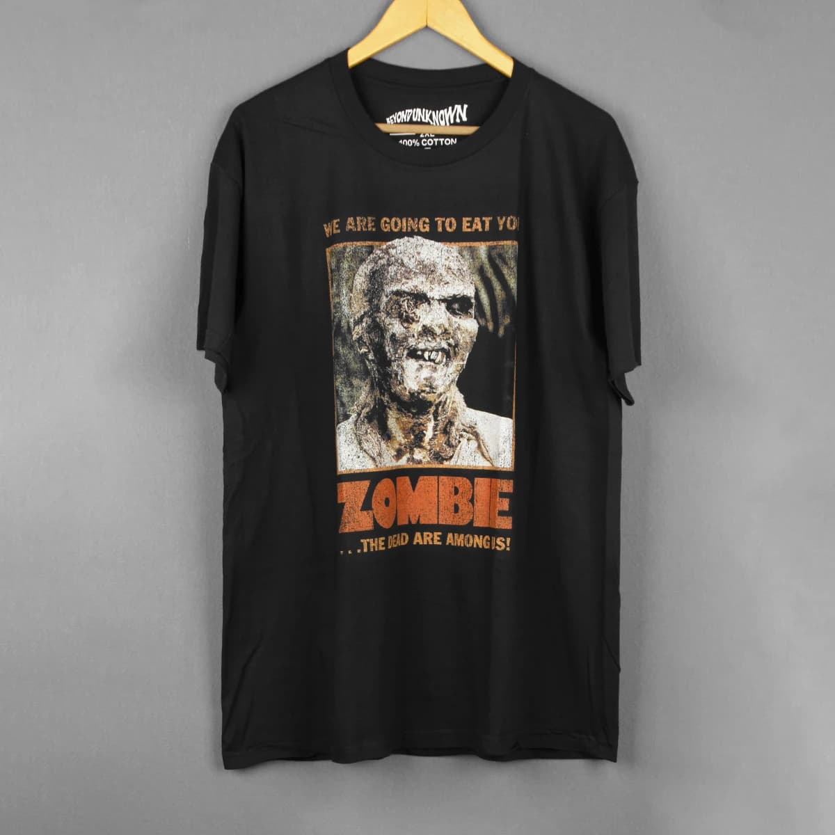 Zombie 2 T-Shirt Zombi Lucio Fulci Horror Movie Cult City of the Living Dead Demons Washed Men's Long Short Sleeves Tee Shirt