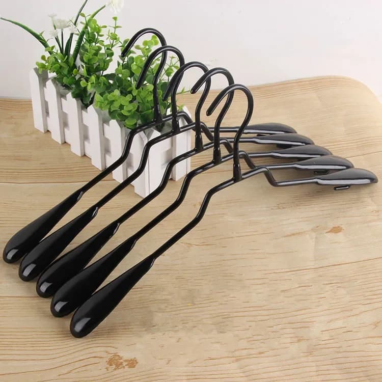 10 pz/lotto 40 cm Appendiabiti In Acciaio Inox/Appendiabiti Antiscivolo Per La Casa/Appendiabiti Antiscivolo Da Donna di Fascia Alta