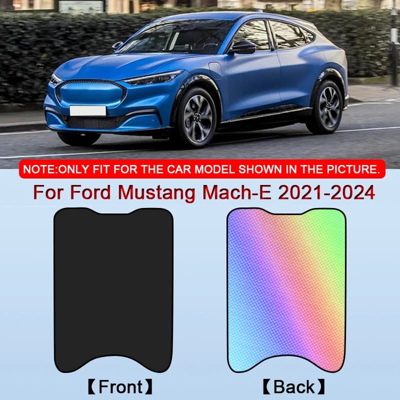 For Ford Mustang Mach-E 2021-2024 2025 Colorful Ice Crystal Car Roof Sunshade Car Clip-on Sunroof Skylight Blind Shading Cover