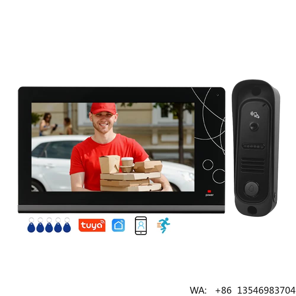 Videocitofono WiFi/Cablato Intelligente con WDR e Registrazione PIR, Sistema di Videocitofonia per Villa e Casa