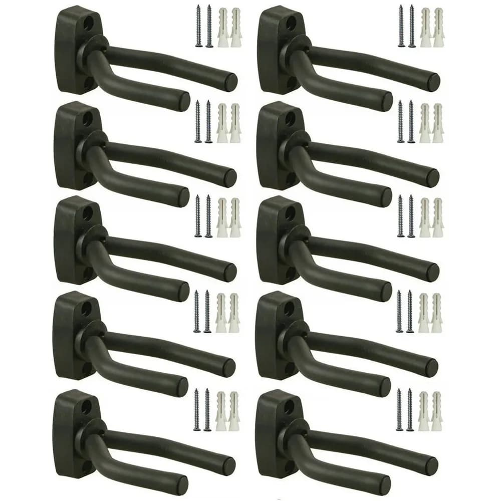 10PCS Gun Racks Wall Mount Gun Storage Display Hanger Hook For Pistol, Airsoft, Rifles, Shotguns, Compound Bow And Baseball Bat