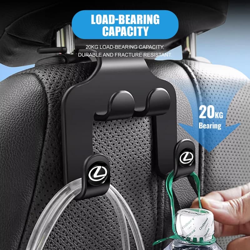 Gancio per poggiatesta auto multifunzionale con porta cellulare per Lexus LS LC RZ IS350 ES300 GS350 CT200h GX460