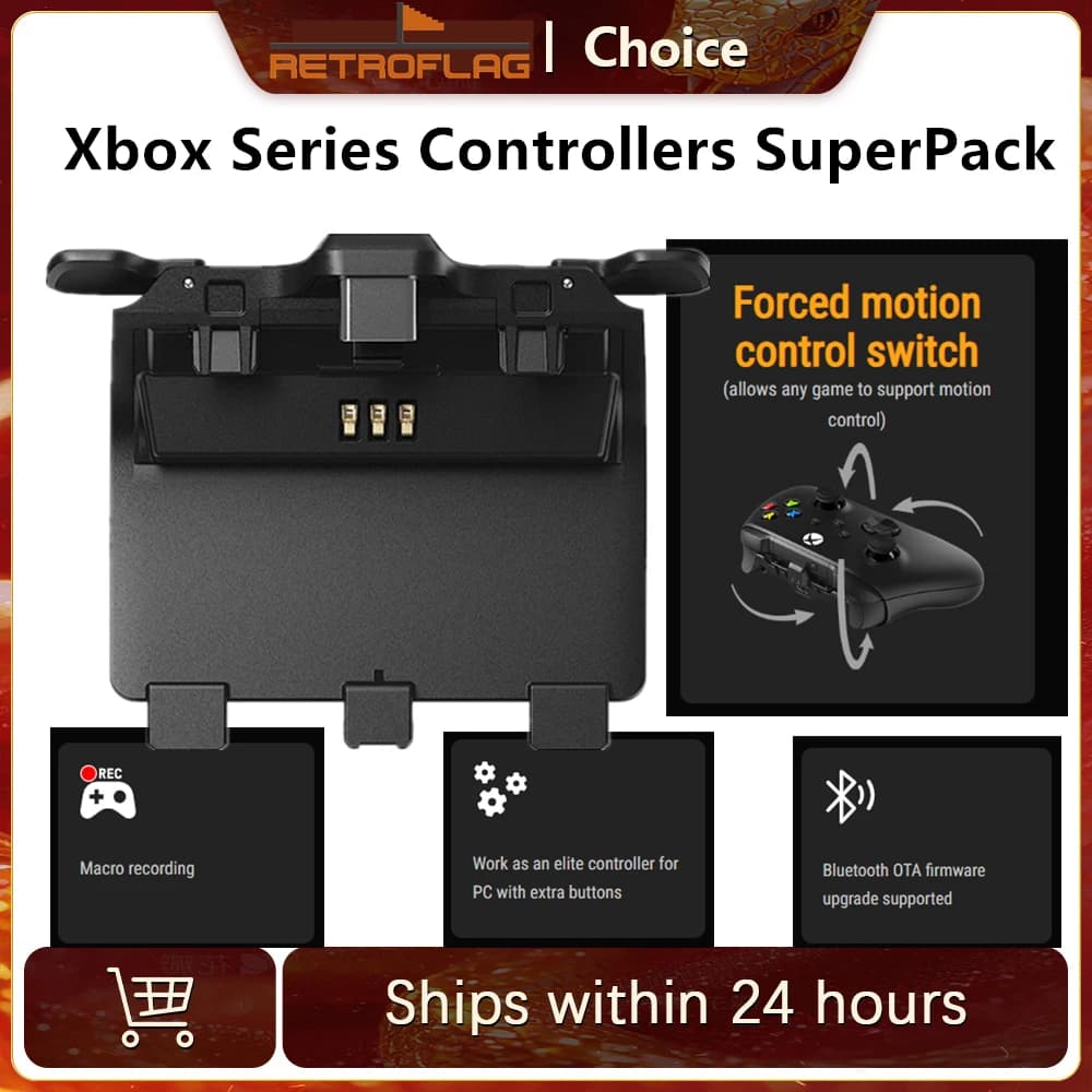 RETROFLAG SuperPack per controller Xbox Series con controller Xbox Series ricaricabili SuperPack Accessori da gioco