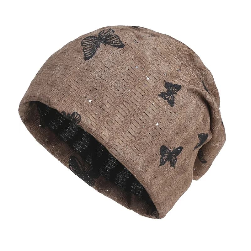 Spring and autumn breathable trendy versatile postpartum hat, outdoor travel head wrap, windproof stylish beanie