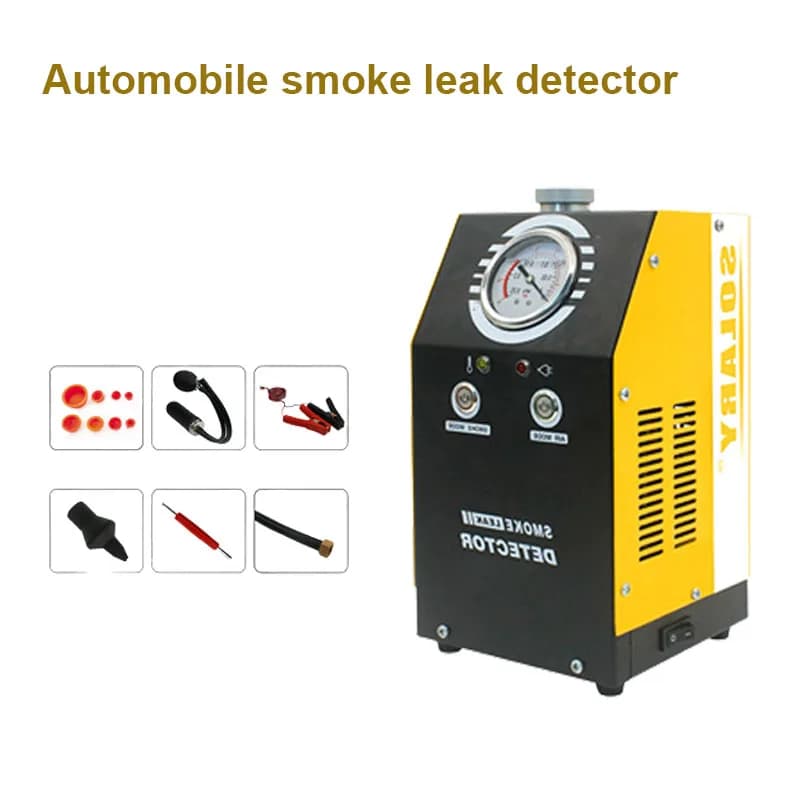 Rilevatore di perdite di fumo per automobili adatto per auto di famiglia/motociclette/veicoli fuoristrada Strumento per tester di perdite di condotte dell'olio 12V