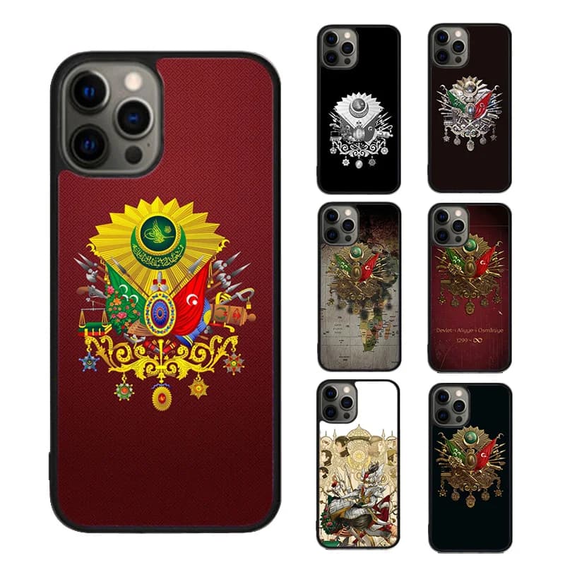 Ottoman Empire coat of arms phone case cover for iPhone 17 Air 15 16 16 14 13 Pro Max Fundas 12 11 Pro Max PLUS 7PLUS mobile
