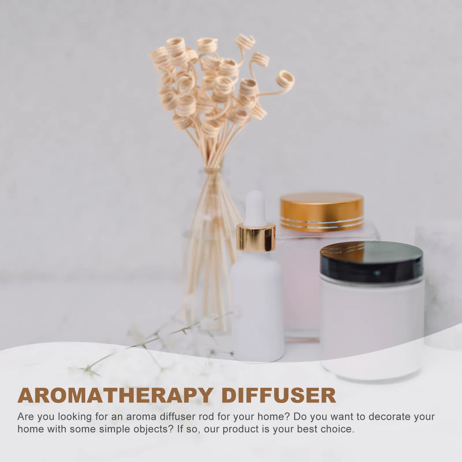 Confezione da 20 Bastoncini Diffusori di Aromi in Legno, Accessori per Diffusori di Fragranze per Casa e Ambienti