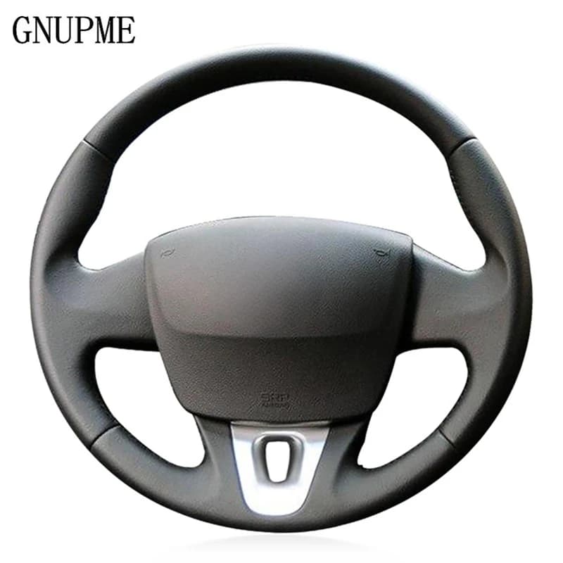 DIY black artificial leather cover for Renault Kangoo (ZE) 2014-2019 Megane 2008-2016 Fluence (ZE) 2010-2016