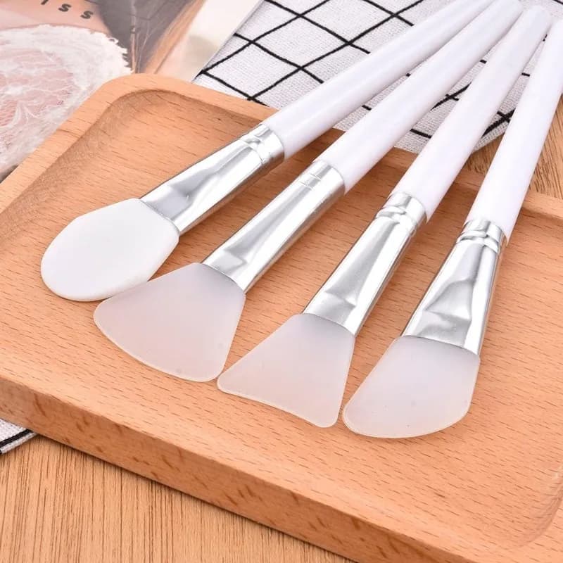 4 pcs/set silicone face mask brush for white makeup professional brushes for mud cream cosmetic beauty tool for foundation for skin care diy