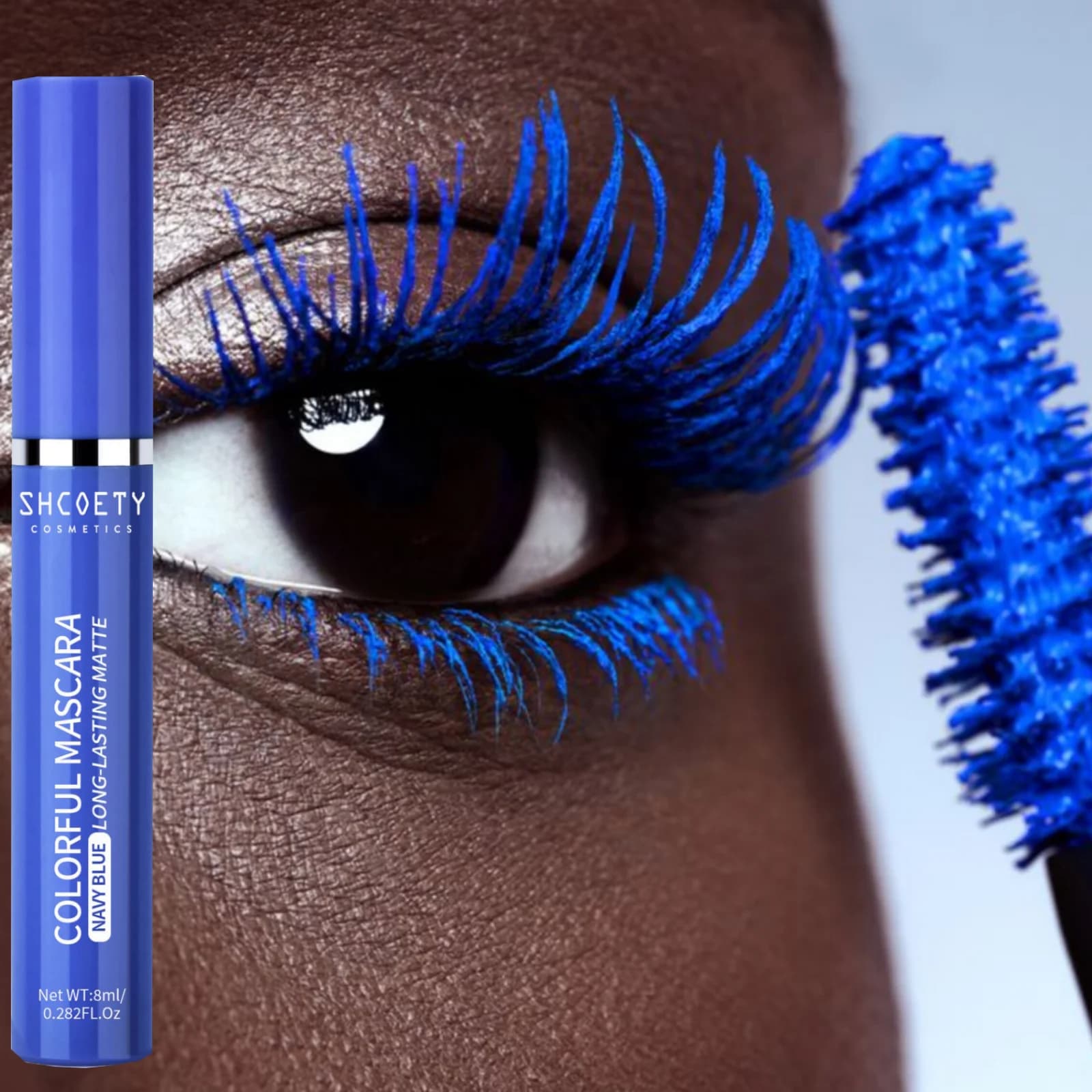 Mascara natural curl from 1 piece, color, durable, drooling proof, curled and thick eyelashes, suitable for festivals and scenic make-up