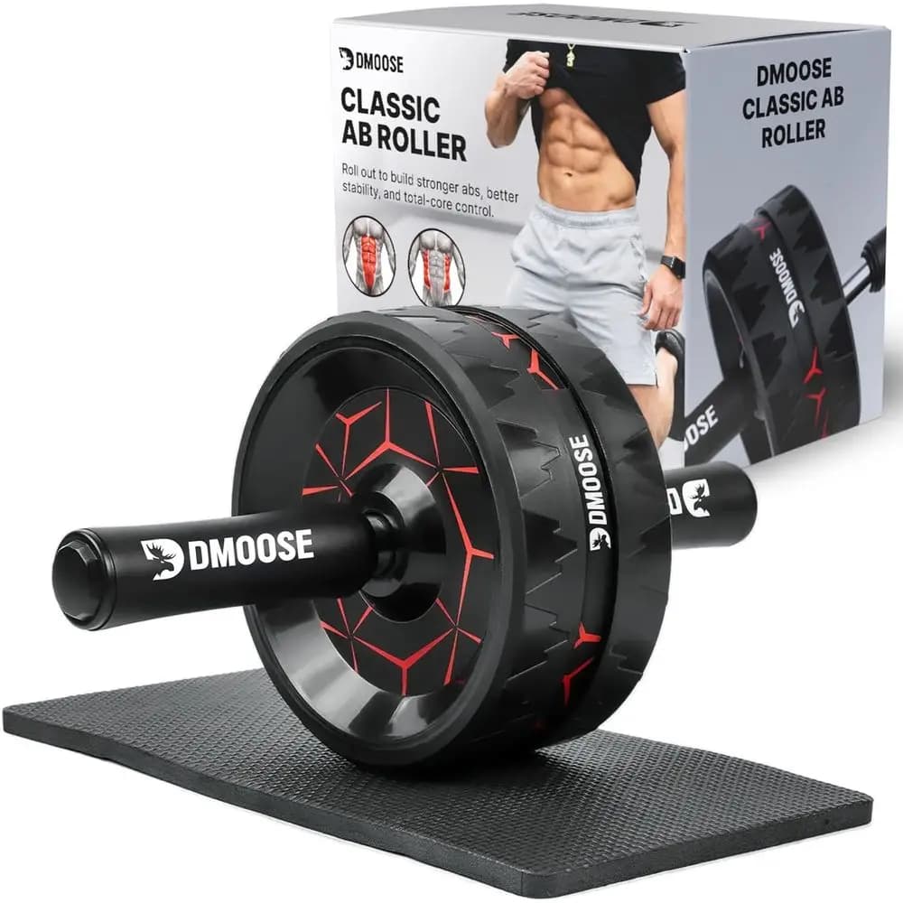 Wheel for Abdominals with Elbow and Knee Support - Core Strength Training Tool for Abdominal Exercises at Home and Gym