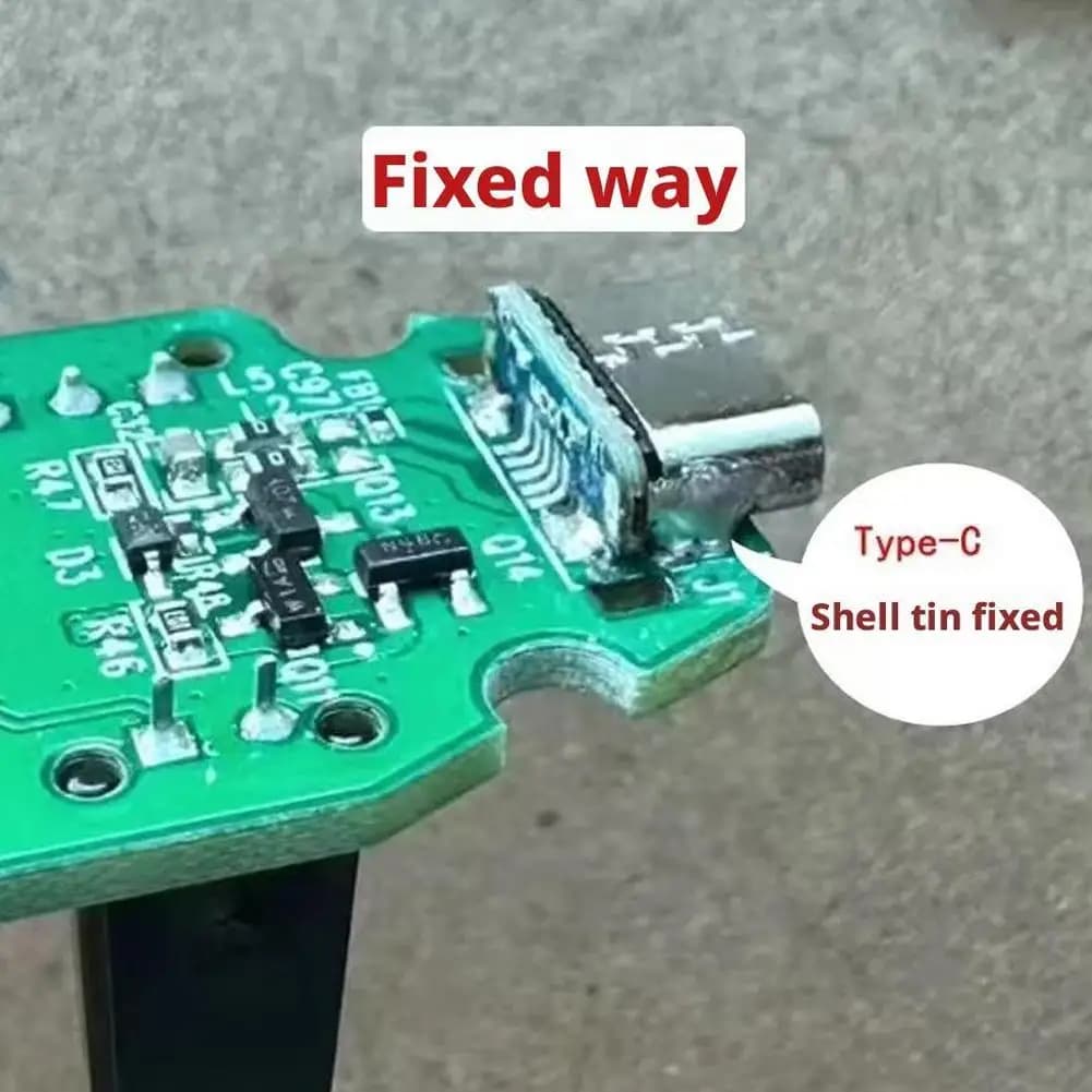 5 Pezzi Scheda Adattatore MicroUSB a Type-C M85k per Riparazione PCB Fai-da-te, Accessori USB 2.0 e Supporto per Modifica, Trasmissione Dati e Ricarica