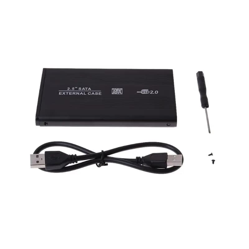USB2.0 custodia del disco rigido HDD scatola esterna custodia Caddy 2.5 "IDE HDD per Computer Desktop PC
