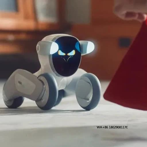 Controlla il riconoscimento dei gesti e il monitoraggio remoto presenta un robot intelligente per cani da compagnia con voce