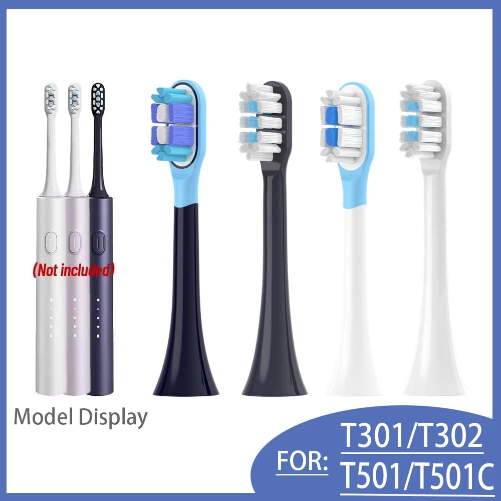 Replacement heads for toothbrush for Mijia T301/T302/T501C Xiaomi Sonic Electric Toothbrush DuPont Soft bristles with caps