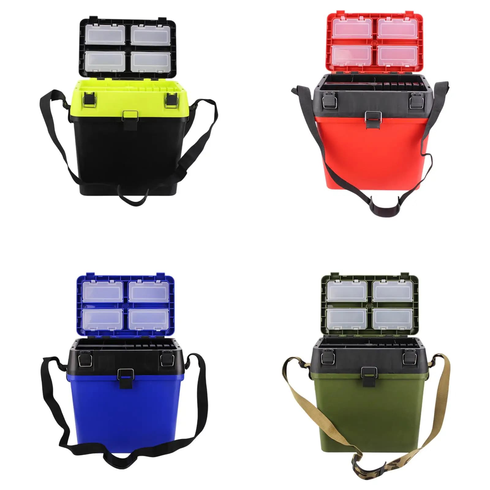 Large Box Fishing Equipment Storage Box Portable Folder Multifunction Organizer Adjustable Shoulder Buckle for Fish