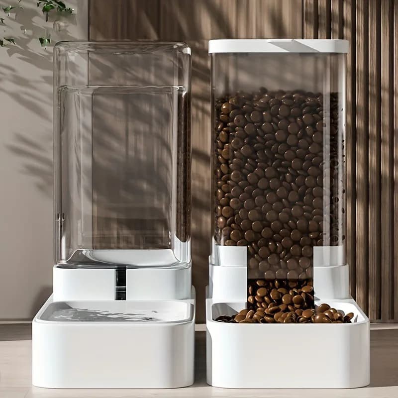 Distributore d'acqua per cani e gatti, distributore automatico di cibo per gatti, ciotola per animali domestici, contenitore per alimenti, gadget per acqua potabile per cani e gatti