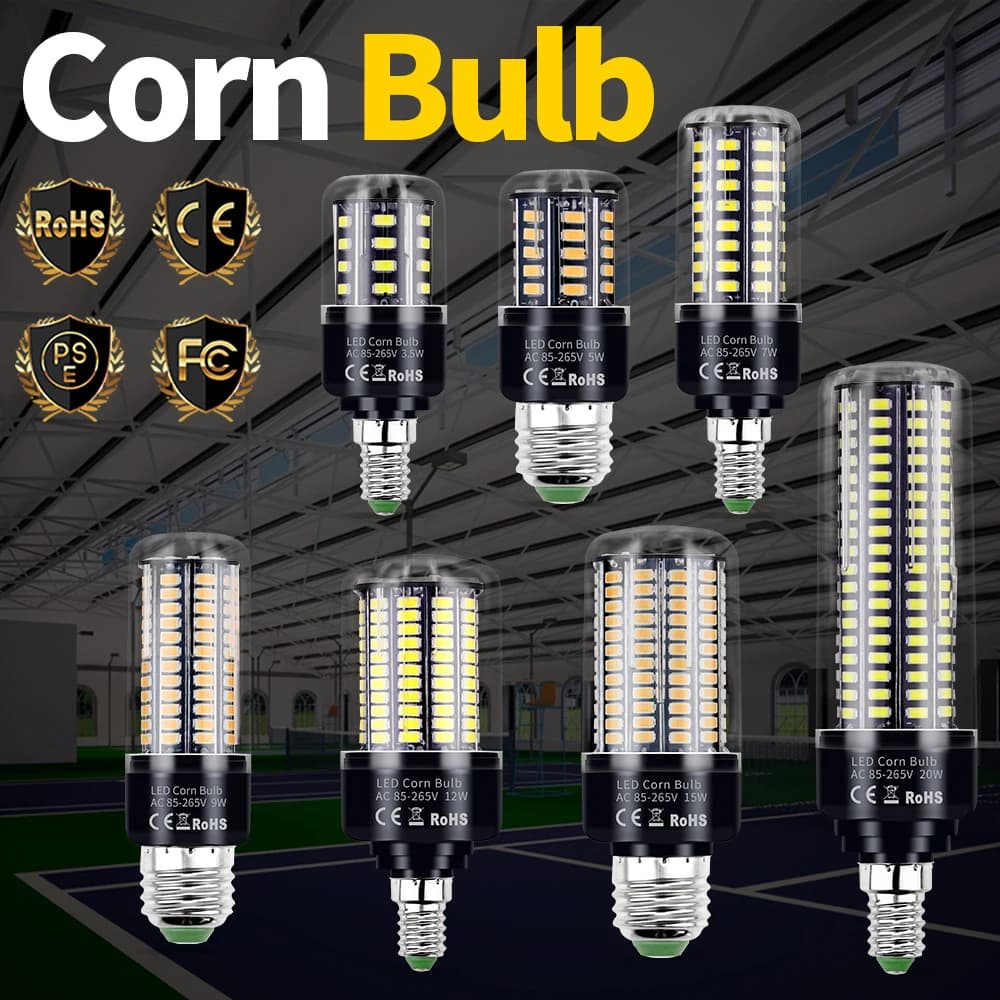 E27 LED Lampada a mais E14 Lampadina B22 Lampadari AC85-265V Per la casa Soggiorno Camera da letto Illuminazione Bianco freddo/caldo Nessuna lampadina sfarfallio