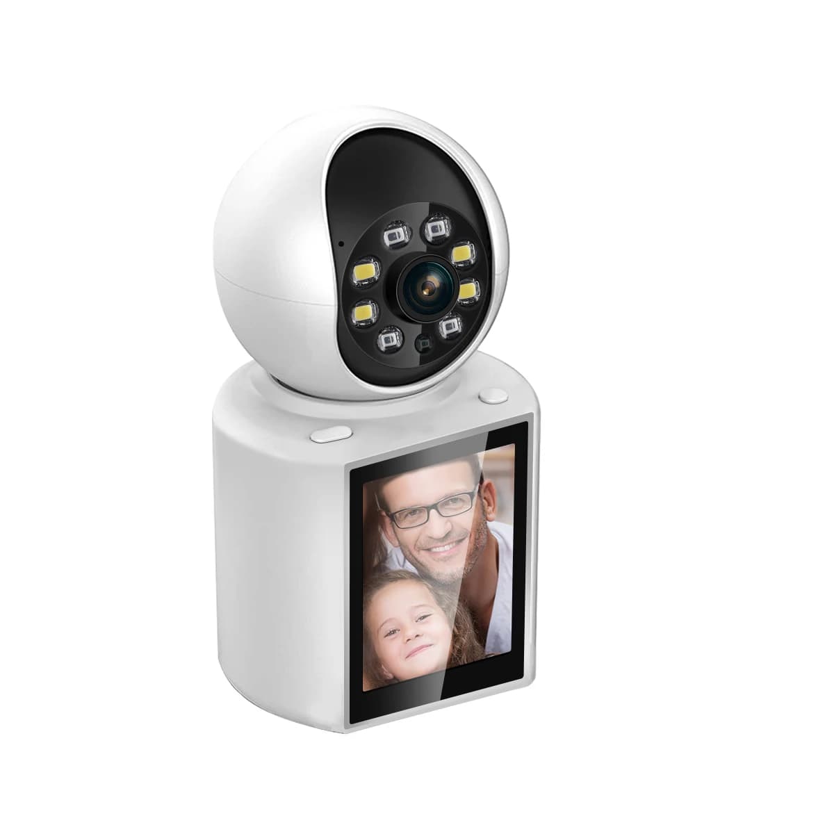 2.8 pollici 3MP 1296P ESCAM QF104 Videocitofono One Key Call Wireless PTZ IP Dome Camera per la cura degli anziani AI Umanoide Baby Monitor