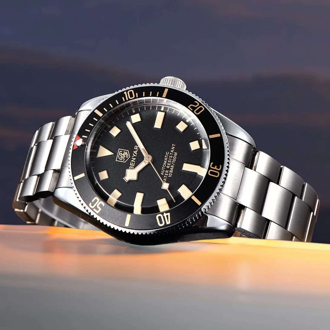 BENYAR Nuovo Orologio Automatico di Lusso da Uomo, Orologio da Polso Meccanico Impermeabile per Affari, Sportivo Luminoso, Bracciale da Uomo 2026