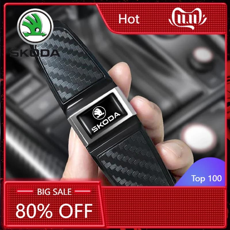Portaocchiali da sole per auto 2025 Nuovo Skoda, supporto per occhiali da sole da cruscotto, clip porta occhiali, porta carte e biglietti, porta penne, custodia a clip U