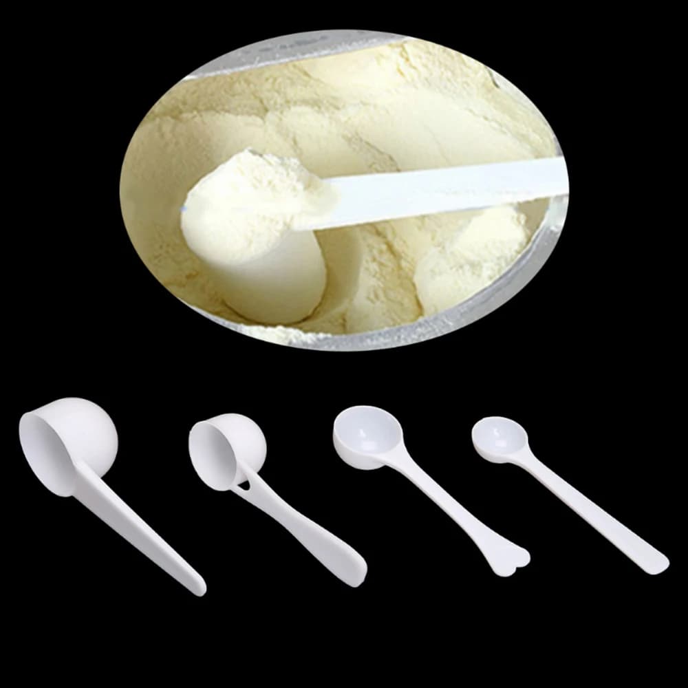 10PCS 1/3/5/10g Measuring Spoons Coffee Protein Milk Powder Scoop Kitchen Plastic