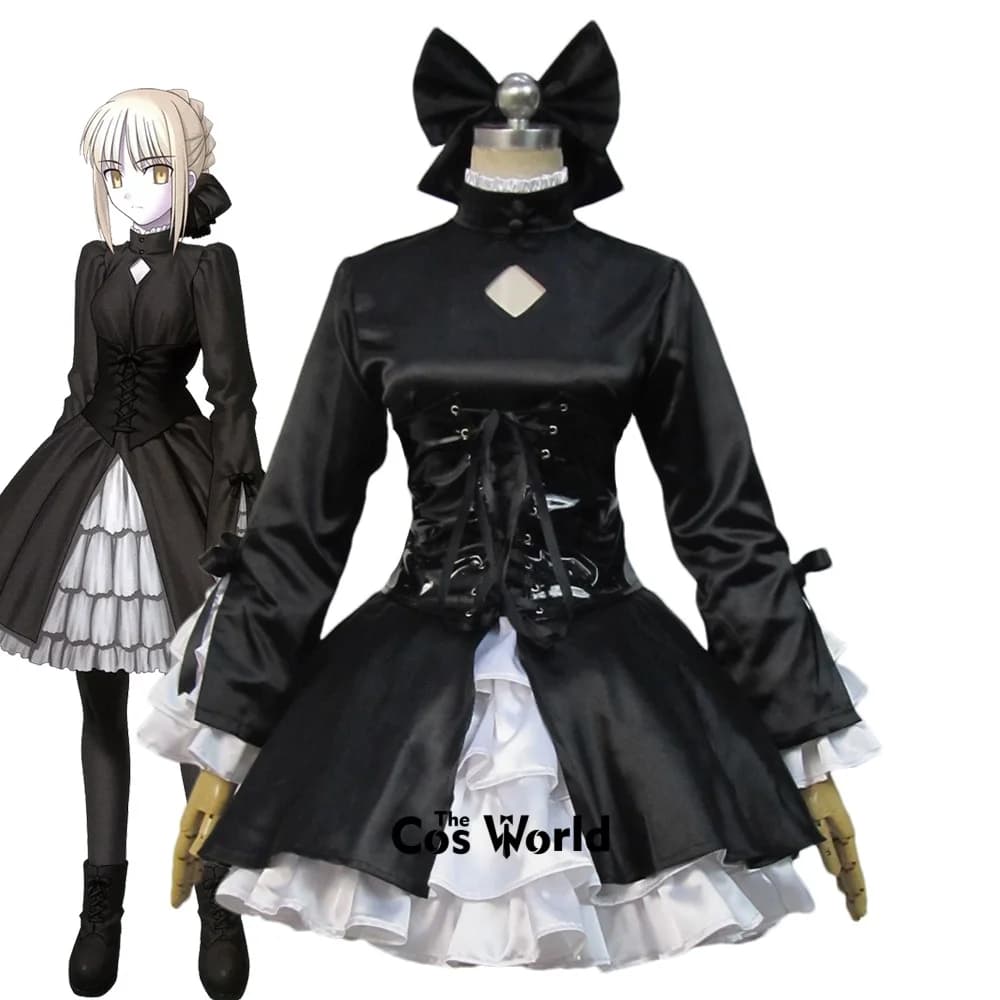 Custom Cosplay Costumes by Fate Artoria Pendragon Saber Alter for Games and Souls