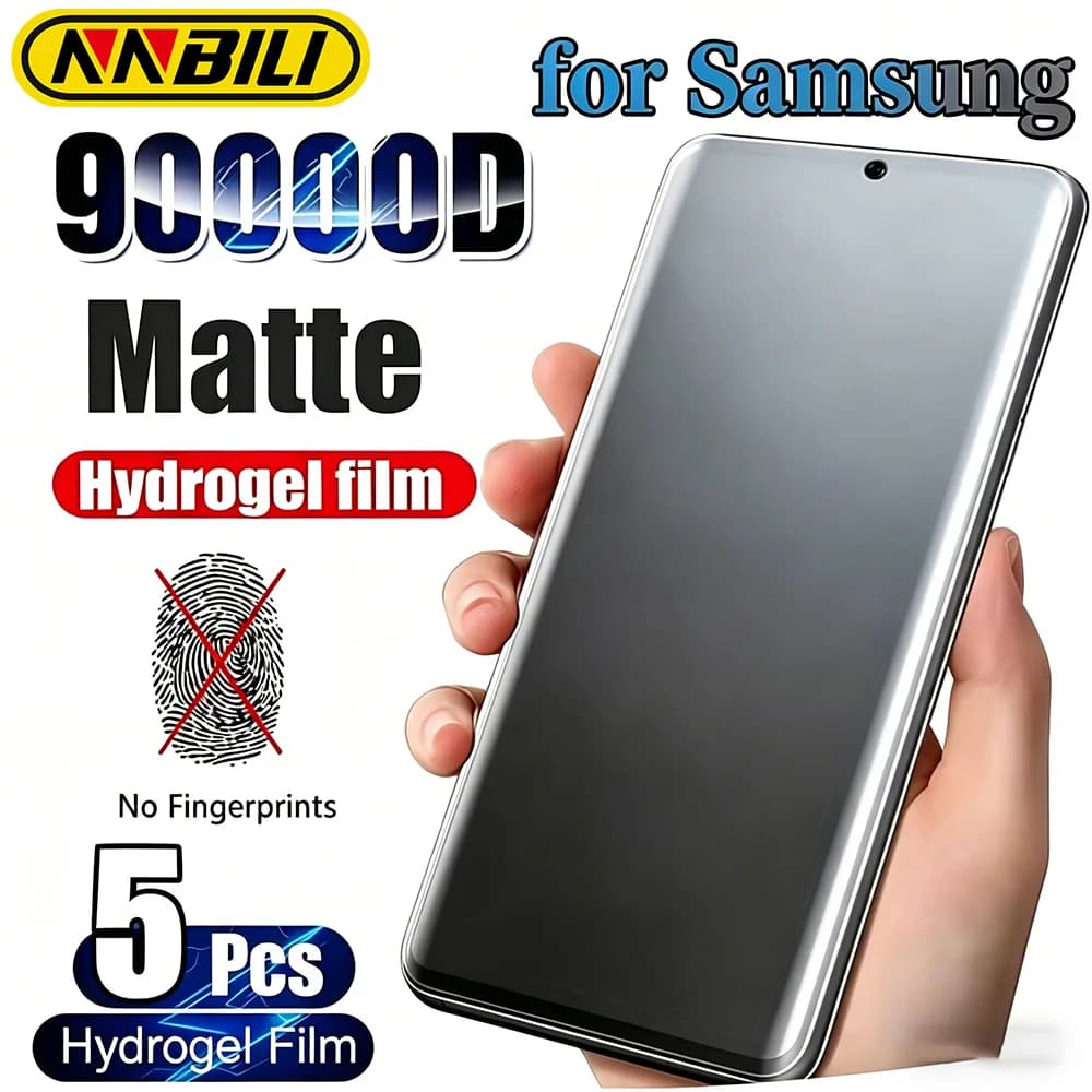 NNBILI 5 pezzi Pellicola protettiva opaca in idrogel per Samsung Galaxy S26 S25 S24 S23 S22 S21 S20 Ultra Plus S24 S23 S21 FE S10 S9